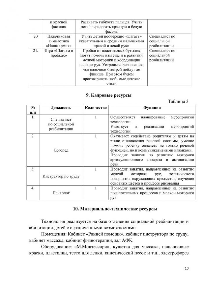 Технология «Сенсомоторное развитие ребенка раннего возраста»